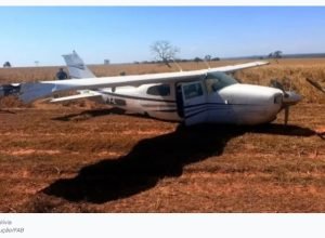 FAB apreende aeronave vindo Bolivia