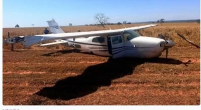 FAB apreende aeronave vindo Bolivia