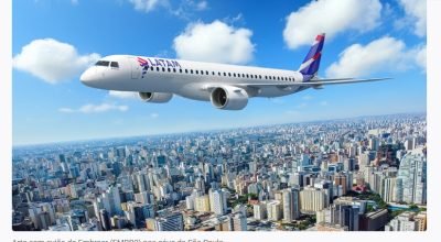 jato comercial EMBJ3 da Latam
