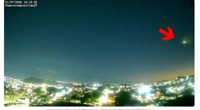 meteoro cruzando ceus minas