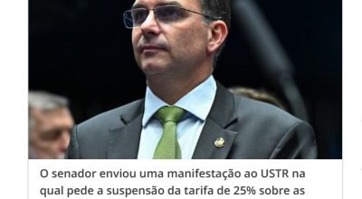 senador Flávio Bolsonaro EUA barrar tarifaco